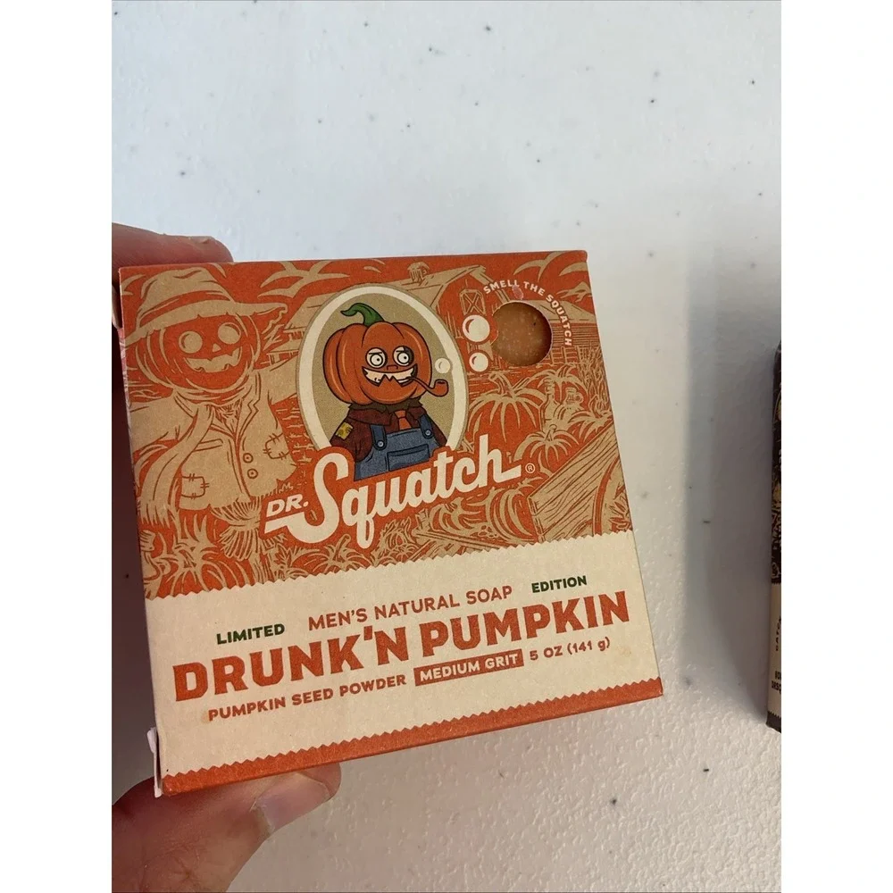 Lot of 2 Dr. Squatch Pumpkin and‎ Sudsula Soap 5oz NEW Limited Halloween Fall